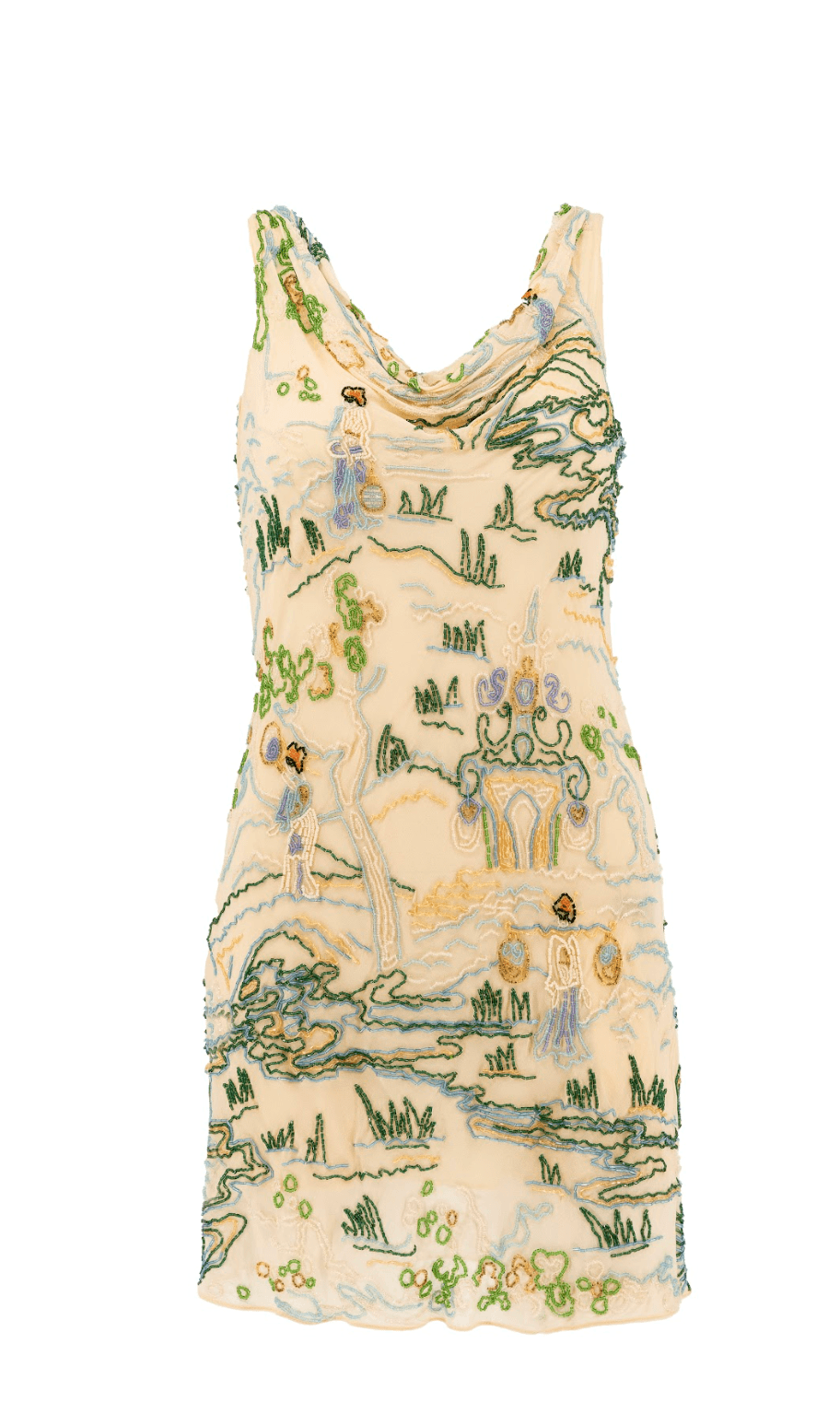 Agent Provocateur Soiree 2014 Emiko Silk Chiffon Hand Embroidered Beaded Dress