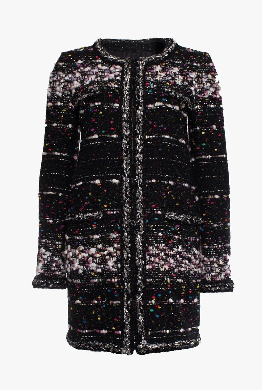 Chanel 2014 Glitter Tweed Coat