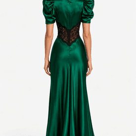 Rodarte Lace-trimmed Silk Cocktail Dress — image 4