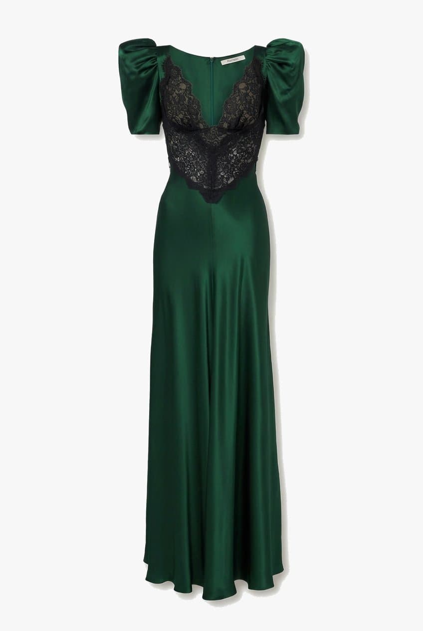 Rodarte Lace-trimmed Silk Cocktail Dress