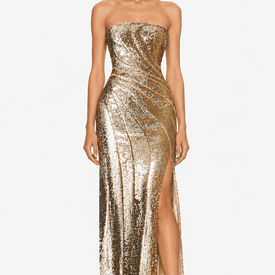 Oscar De La Renta Gold Gown — image 3