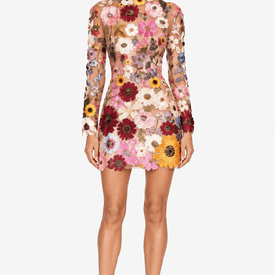 Oscar De La Renta Floral Mini Dress — image 3