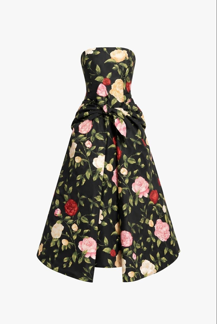Oscar De La Renta Floral Gown