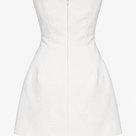 Magda Butrym White Rosette Mini Dress — image 2