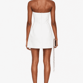 Magda Butrym White Rosette Mini Dress — image 4