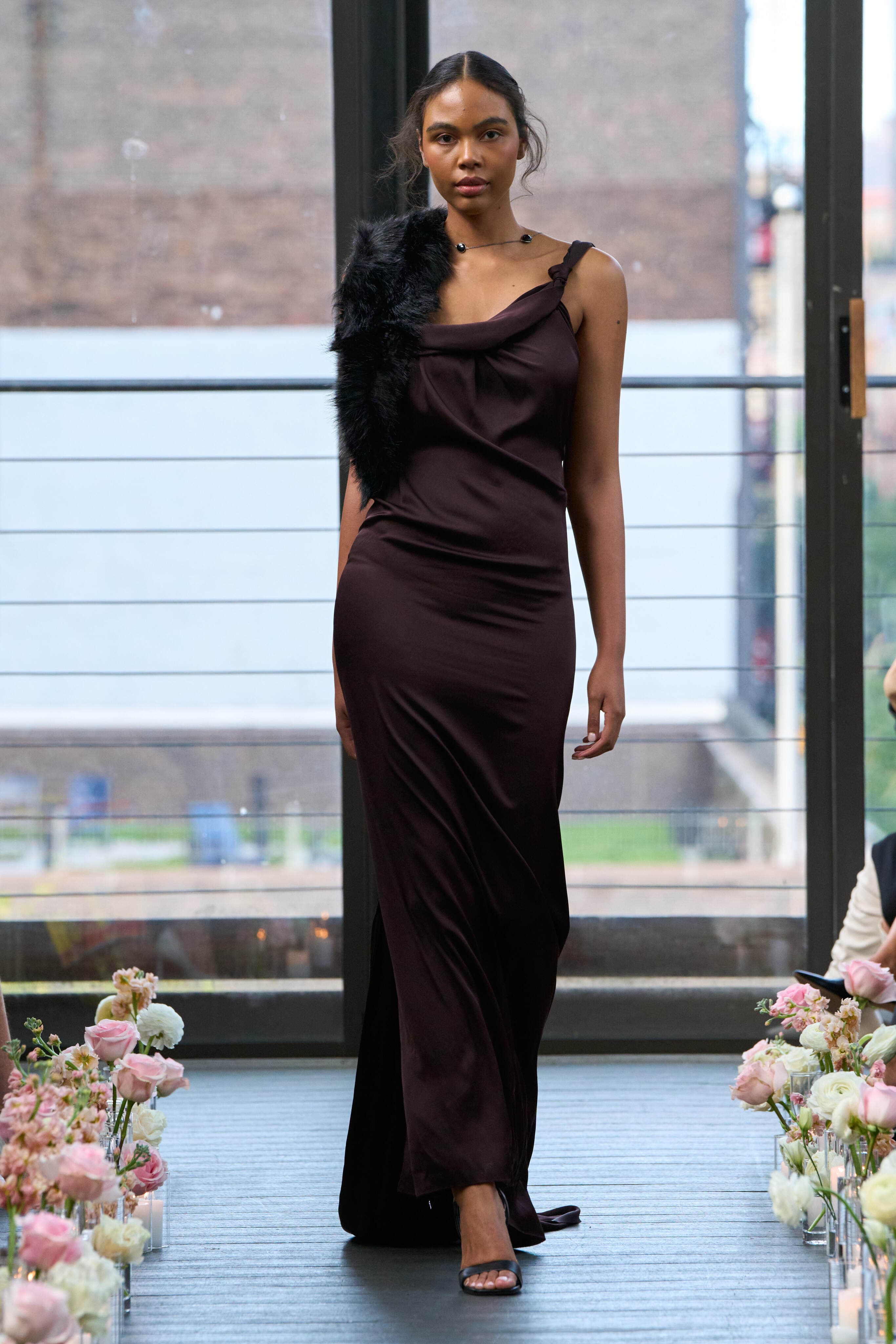 Gucci By Tom Ford F/w 2002 Silk Backless Gown