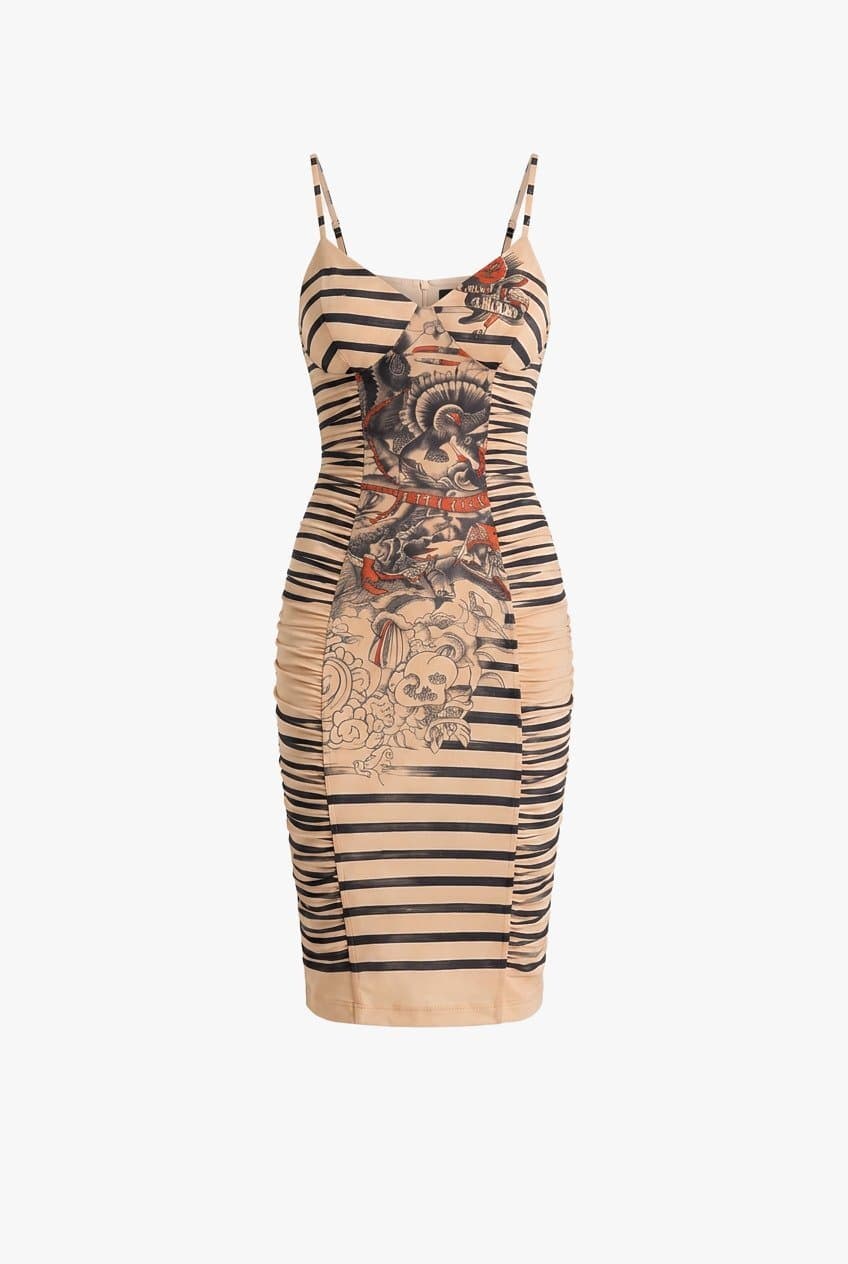 Jean Paul Gaultier S/s 2012 Soleil Tattoo Dress