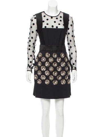 Emanuel Ungaro Polka Dot Mini Dress