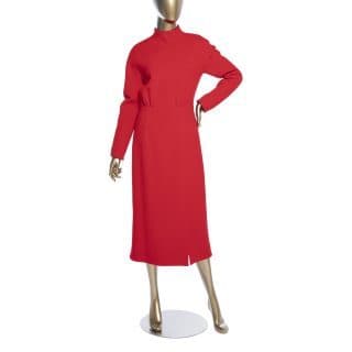 Emilia Wickstead Milan Open Back Wool Crepe Dress