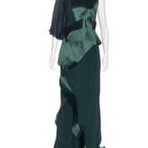 Esteban Cortazar Asymmetrical Satin Gown — image 1
