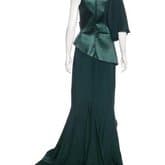 Esteban Cortazar Asymmetrical Satin Gown — image 3