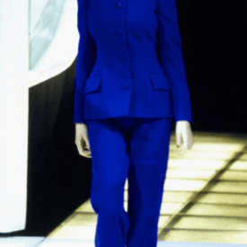 Gianni Versace F/w 1996 Blue Pantsuit — image 5