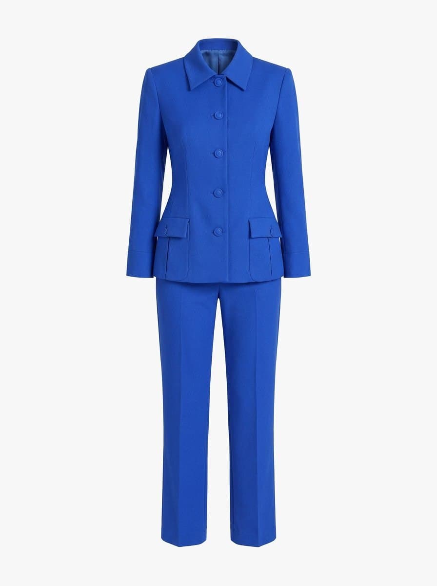 Gianni Versace F/w 1996 Blue Pantsuit
