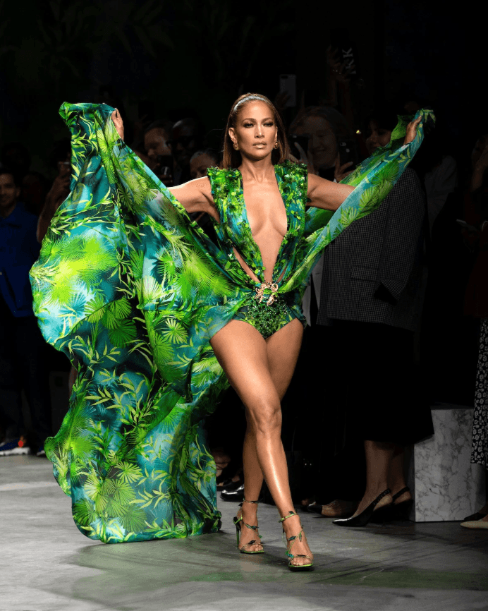 Versace S/s 2020 Jlo Jungle Dress