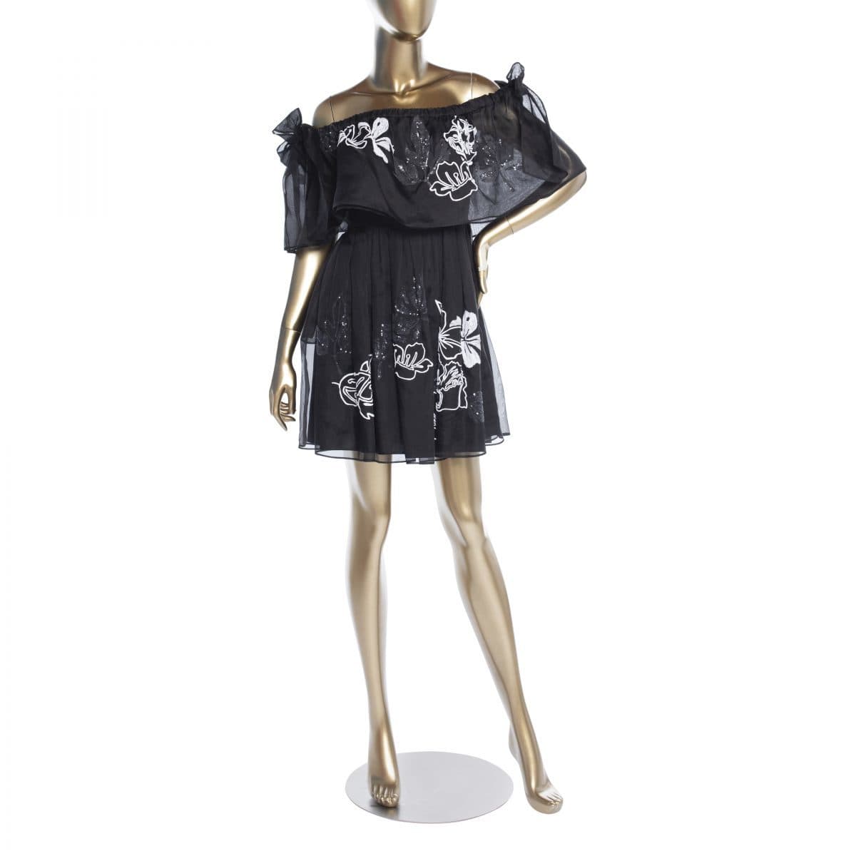 Fendi Black And White Dress