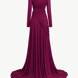 Giambattista Valli Knot Draped Jersey Gown It 44/ Us 8 — image 3