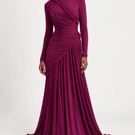 Giambattista Valli Knot Draped Jersey Gown It 44/ Us 8 — image 4