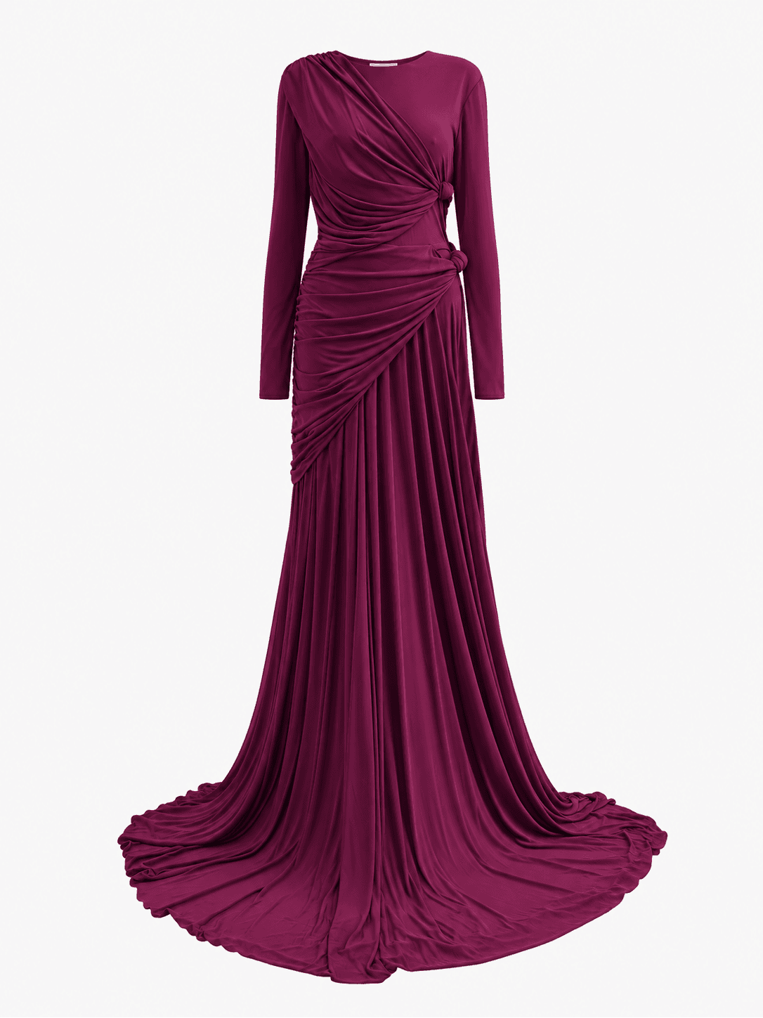 Giambattista Valli Knot Draped Jersey Gown It 44/ Us 8