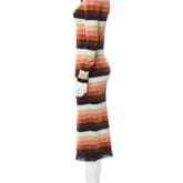 Fendi Metallic Stripe Midi Dress — image 2