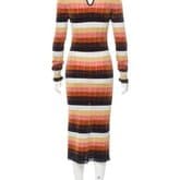 Fendi Metallic Stripe Midi Dress — image 3