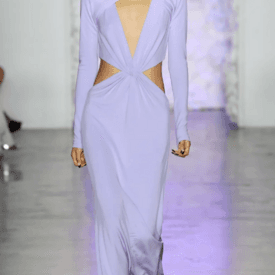 Cushnie Et Ochs Lavender Jersey Gown — image 3