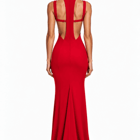 Cushnie Et Ochs Red Silk Gown  — image 4