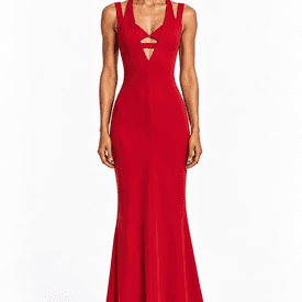 Cushnie Et Ochs Red Silk Gown  — image 5
