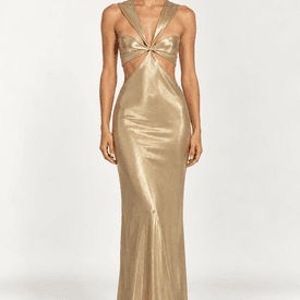 Cushnie Et Ochs Gold Gown — image 3