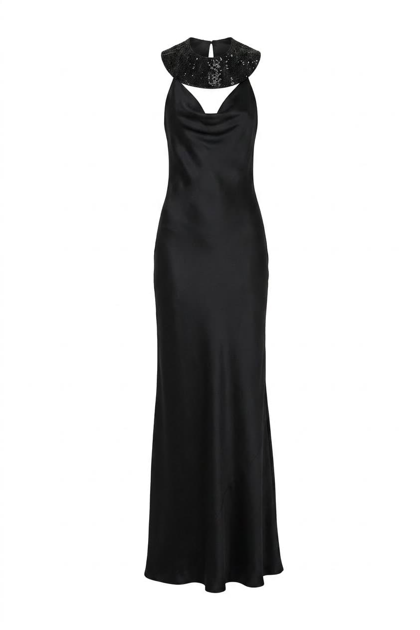 Cushnie Et Ochs Black Silk Gown 