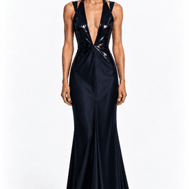 Cushnie Et Ochs Navy Patent Dress — image 4