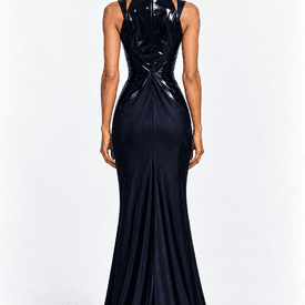 Cushnie Et Ochs Navy Patent Dress — image 5