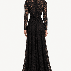 Cushnie Et Ochs Black Lace Plunge Gown  — image 3