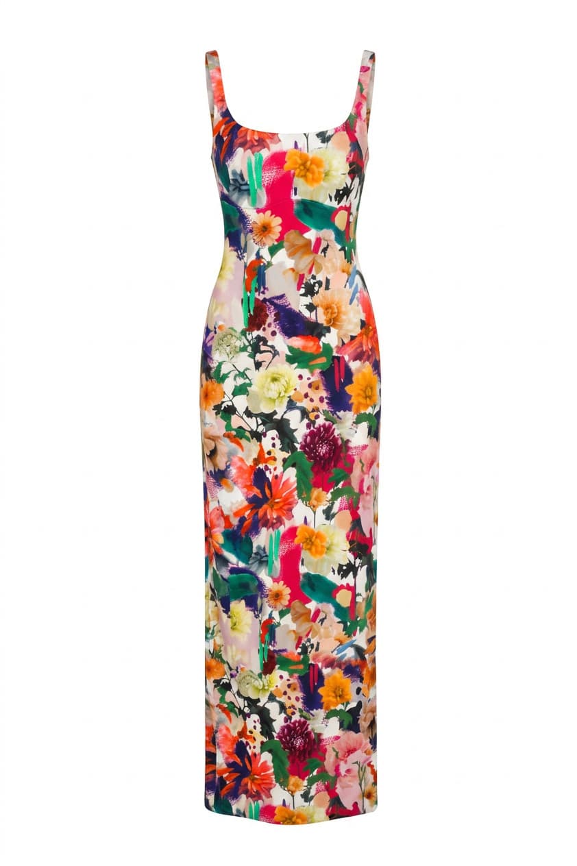 Cushnie Et Ochs Floral Jersey Dress