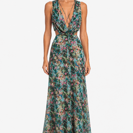 Cushnie Et Ochs Floral Silk Dress — image 2