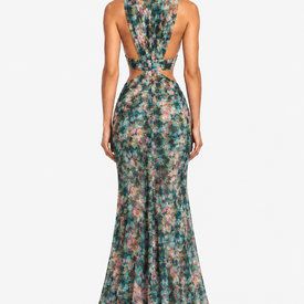Cushnie Et Ochs Floral Silk Dress — image 3