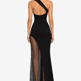 Cushnie Et Ochs High Slit Dress with Lace Detail Size 4 — image 4