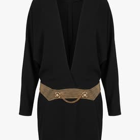 Gucci Black Dress with Gold Belt Hip Accent — image 2