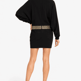 Gucci Black Dress with Gold Belt Hip Accent — image 4