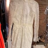 Giambattista Valli Mock Collar Silk-lace Dress With Valentino Bow Belt — image 1