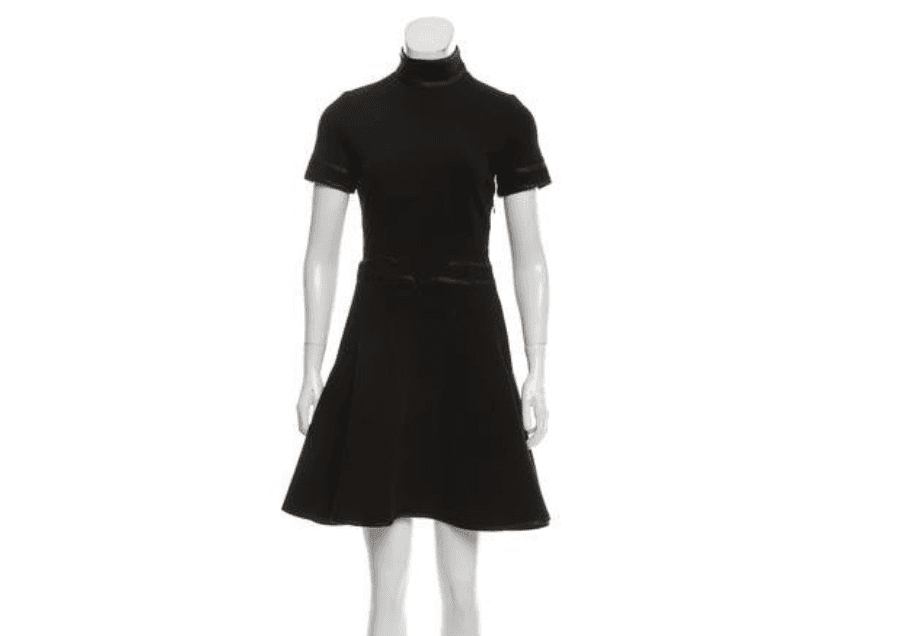 Givenchy Satin-trimmed A-line Dress