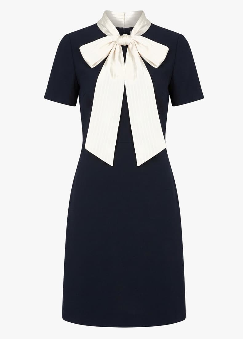 Gucci 2016 Bow-accented Dress Black 44