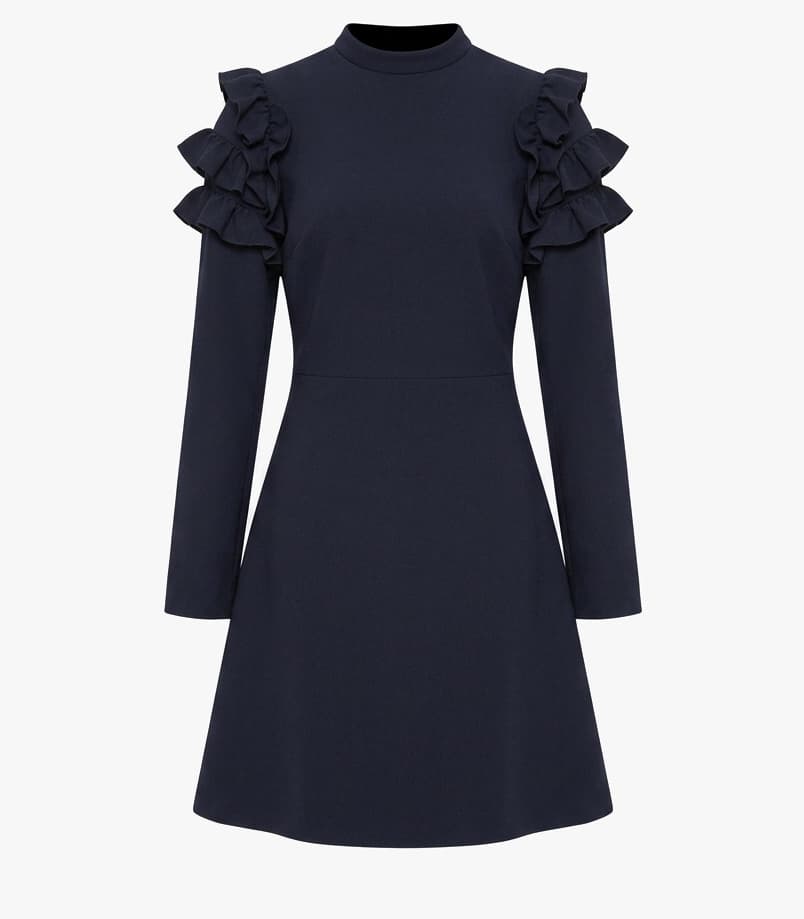 Gucci 2016 Ruffled Wool-blend Dress