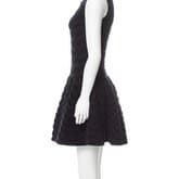 Alaïa Black Chevron Fit And Flare Dress — image 2