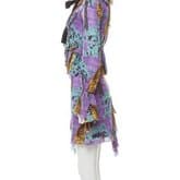 Gucci Tiger Print Dress With Bow Collar — image 2