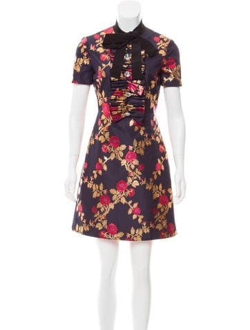 Gucci Floral Brocade Dress