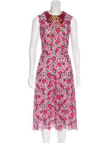 Gucci Spring 2016 Embroidered Dress