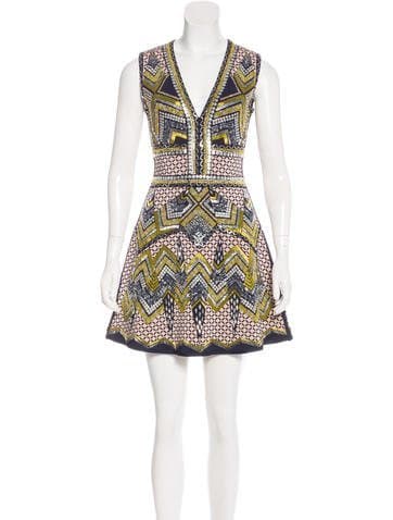 Herve Leger Carlota Embellished Dress