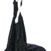 Herve Leger One-shoulder Rosette Silk-trimmed Gown — image 2