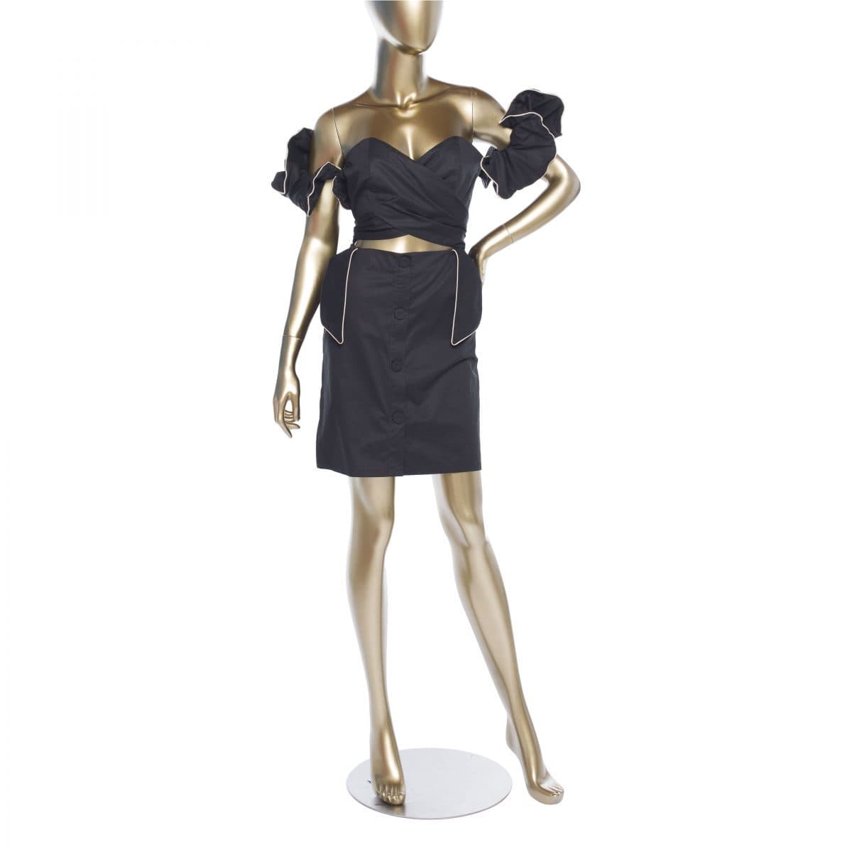 Johanna Ortiz Off-the-shoulder Mini Dress