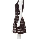 Alaïa Black And White Open Knit Mini Dress — image 2